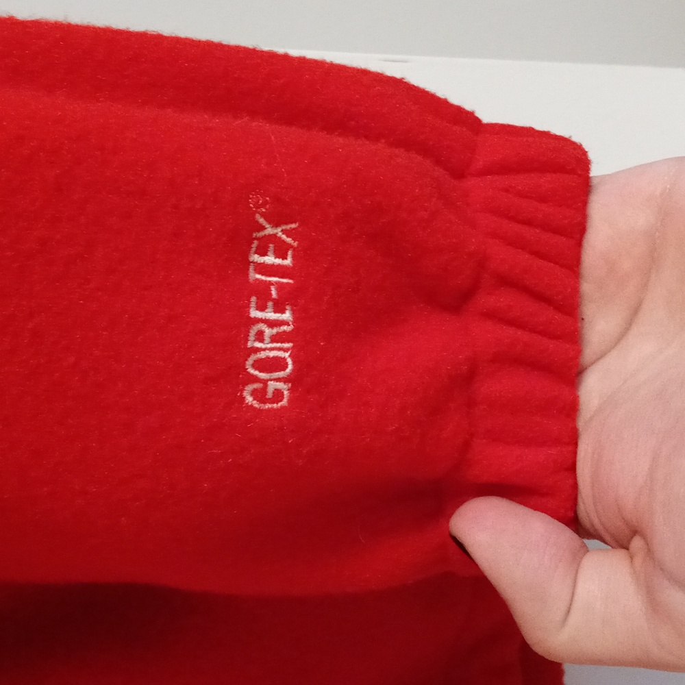 🌬VTG The North Face🌬 - Red/Black Denali Gore-Tex Windstopper Fleece Jacket - Picture 8 of 14